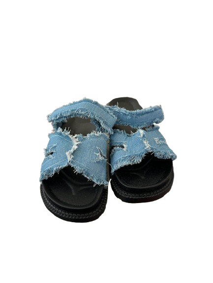 Sandale double sangle jean