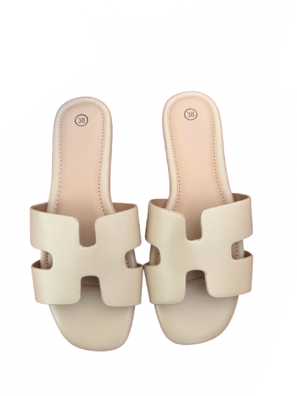 Sandale couleur beige